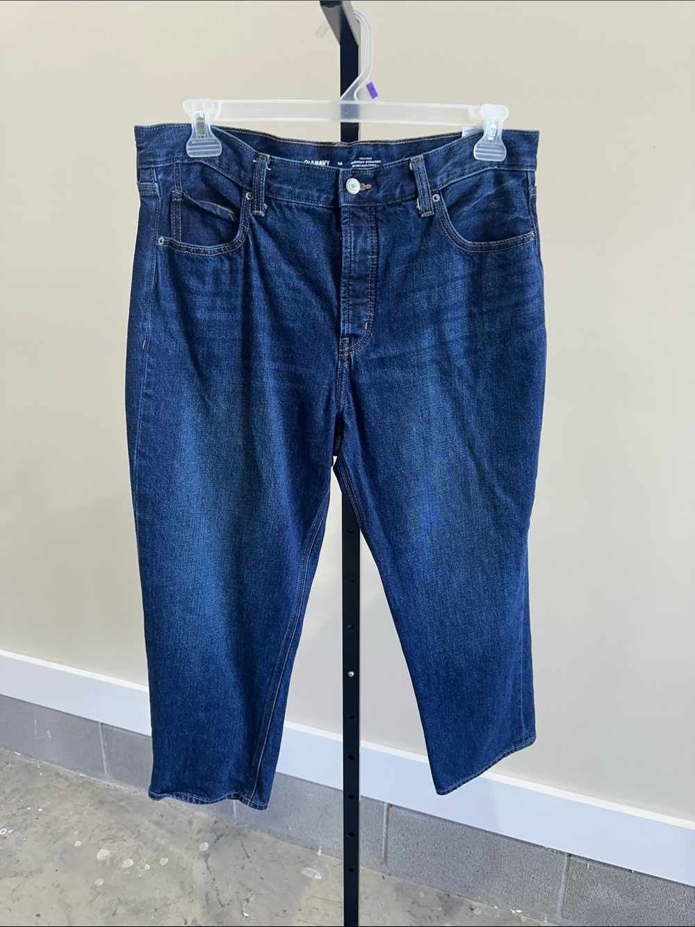 Old Navy slouchy straight jeans women’s size 14